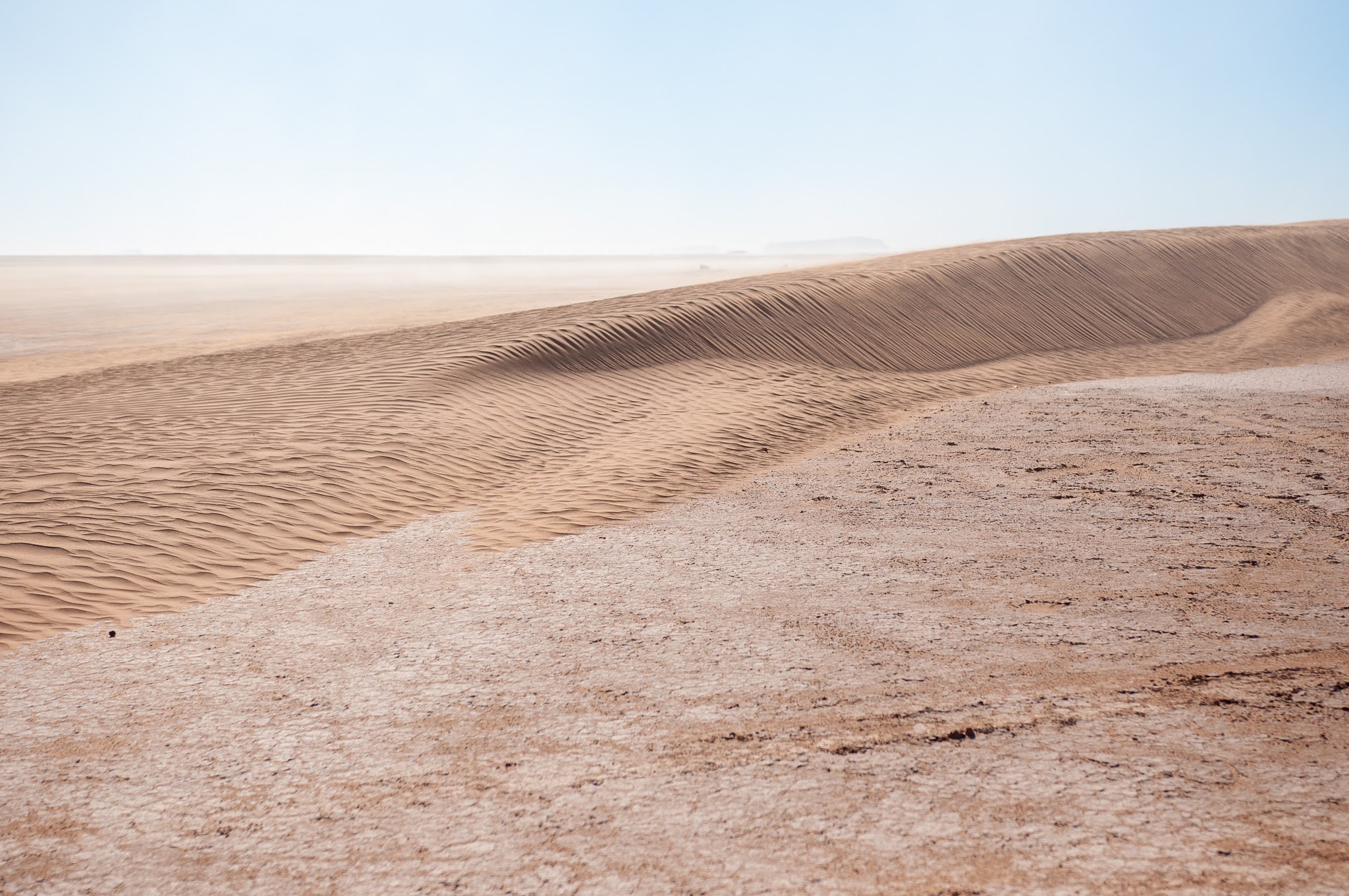 Sand dune in sahara desert in Morocco